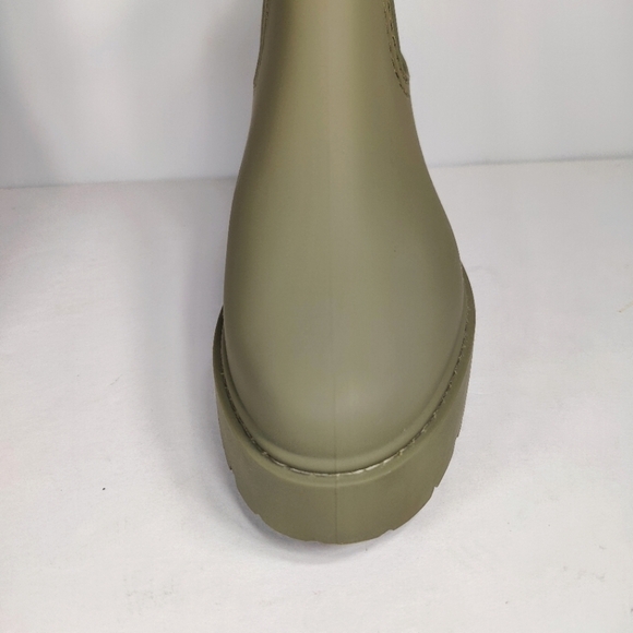 Steve Madden Sahara Rain Boot Platform Olive Green Women's Shoes Size 10 - Picture 5 of 9